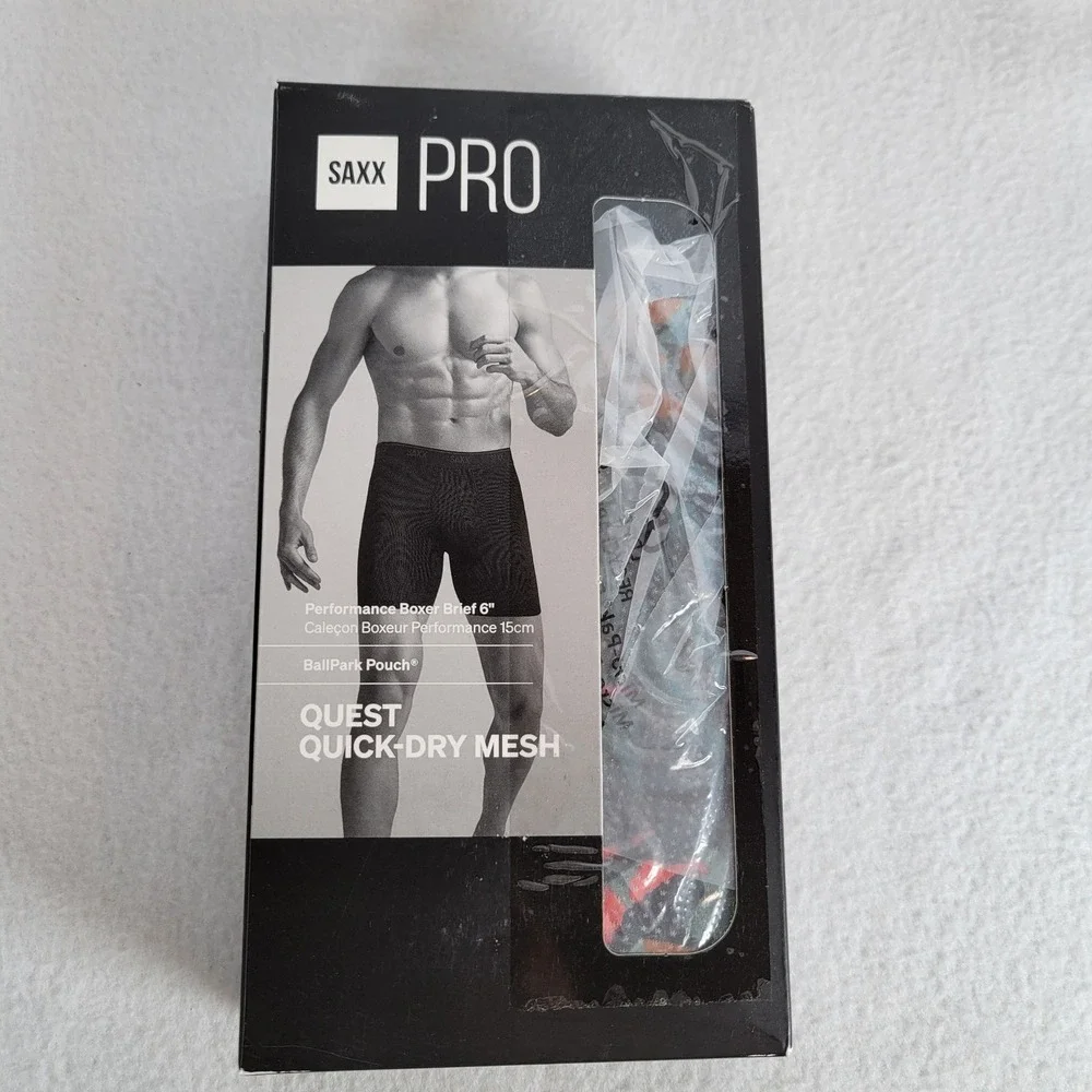 SAXX Mens Quest Quick-Dry Mesh Ballpark Pouch Boxer Brief 6